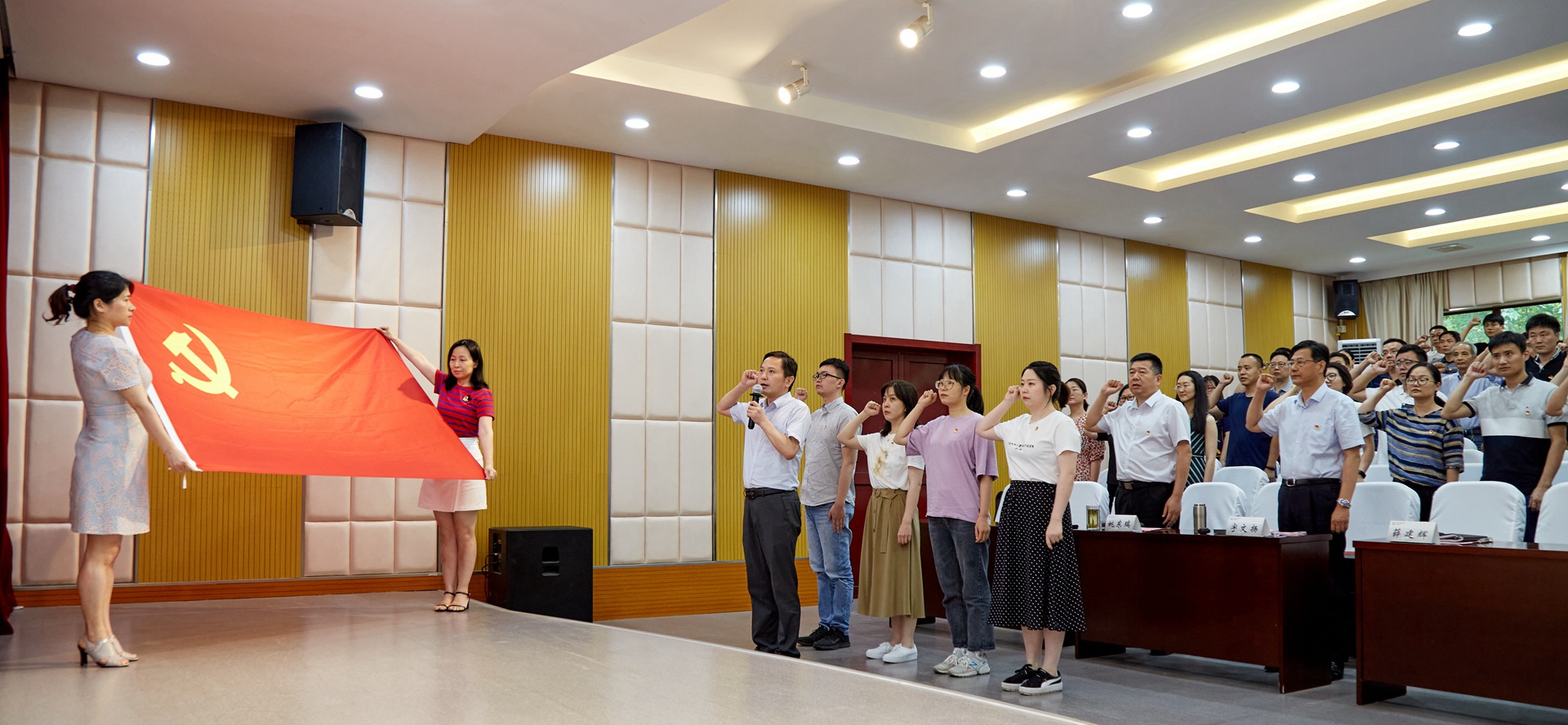 所（园）召开纪念建党99周年暨半年工作总结部署会