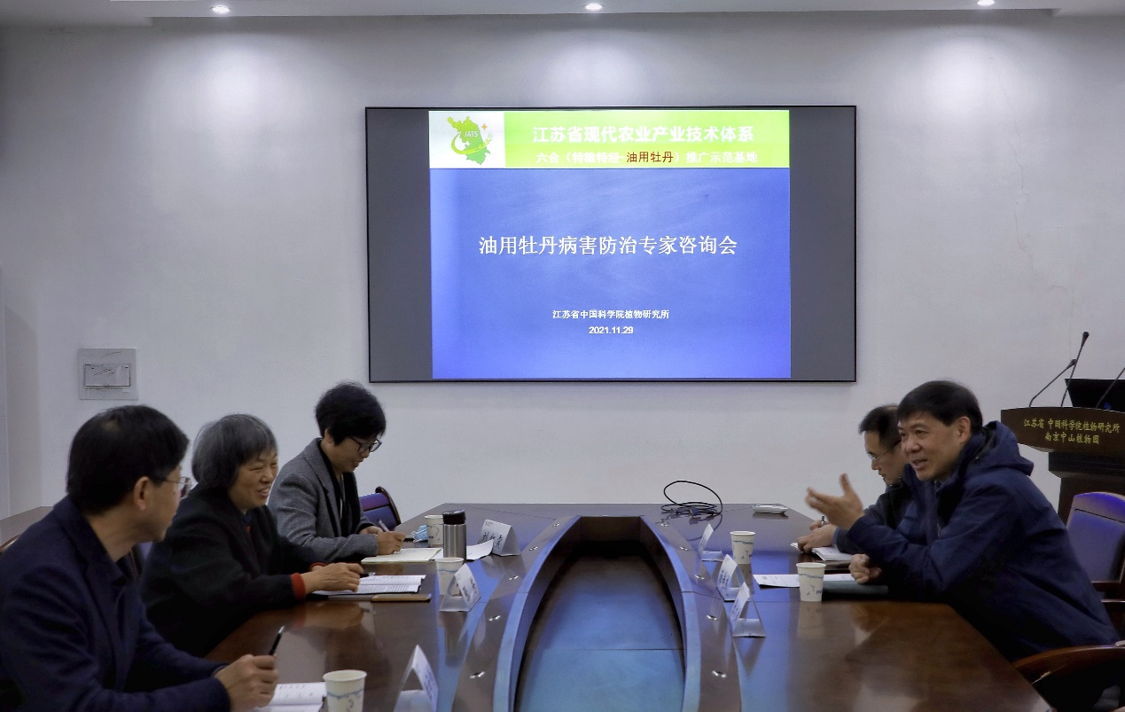 植物生态与环境研究中心举办“油用牡丹病害防治专家咨询会”